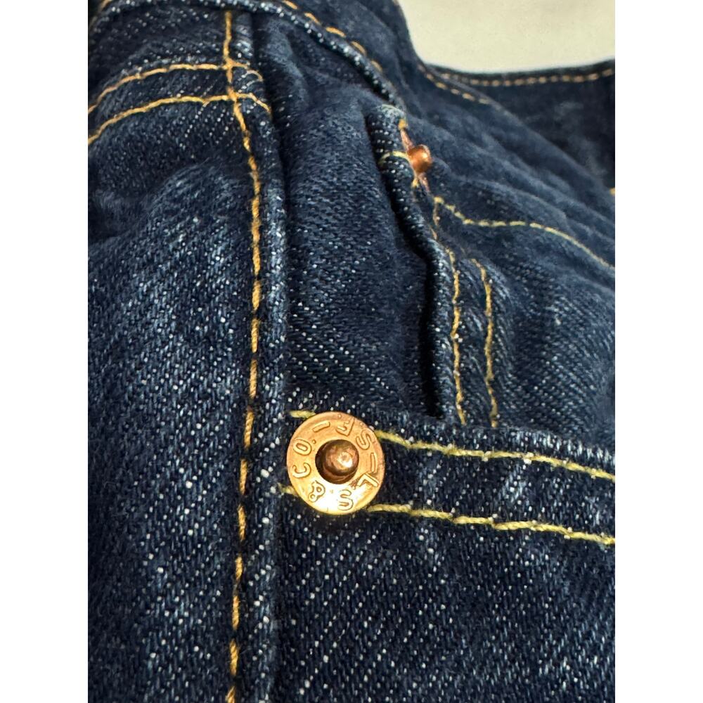 Vintage Levi's BIG E Blue Denim Jeans Button Fly Mens 33 x 34 - Picture 9 of 13